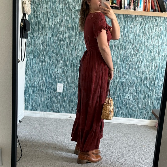 Free People Colette Maxi dress in cinnamon size small - Picture 3 of 5